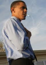 smoking obama