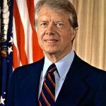 a portrait of US President Jimmy Carter